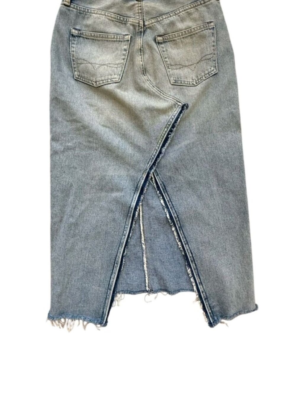 Polo Ralph Lauren Phinley Denim Pencil Jean Skirt Size 25 Retro Festival Boho - Picture 3 of 13
